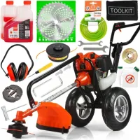 KOSA SPALINOWA DEMON NA KOŁACH PODKASZARKA ZESTAW