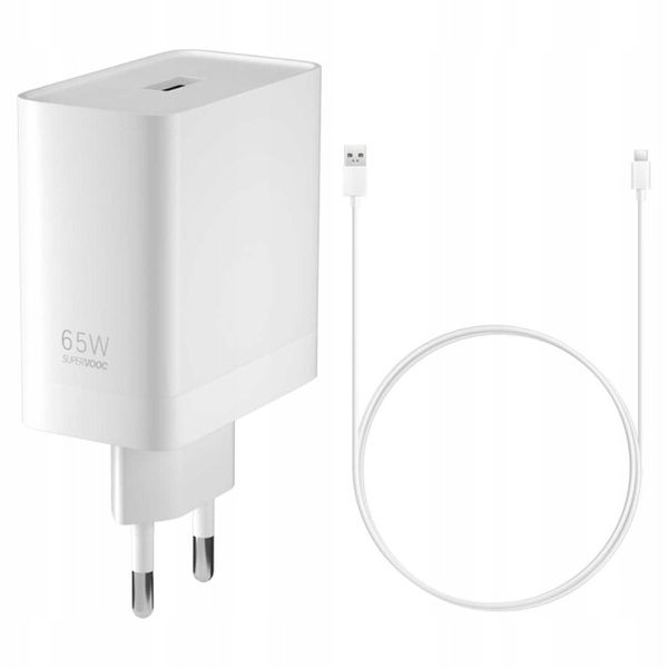 Ładowarka sieciowa 65W Oppo SUPERVOOC + kabel USB typ C ORYGINALNA zdjęcie 5