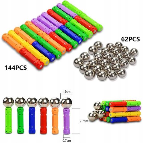 Klocki Magnetyczne Neocube Kulki Konstrukcyjne mega zestaw XXXL 206 el na Arena.pl