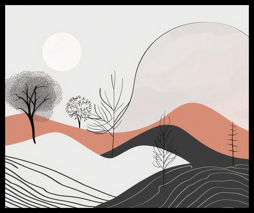 Plakat 60x50cm Półcień Widoku na Arena.pl