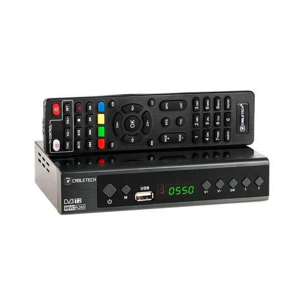 Tuner DVB-T2 DVB-C Hevc H.265 10bit dekoder tv naziemnej Cabletech zdjęcie 7