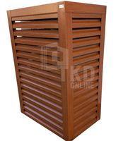 Osłona pompy ciepła 100x60x190 cm ciemny orzech TKD194