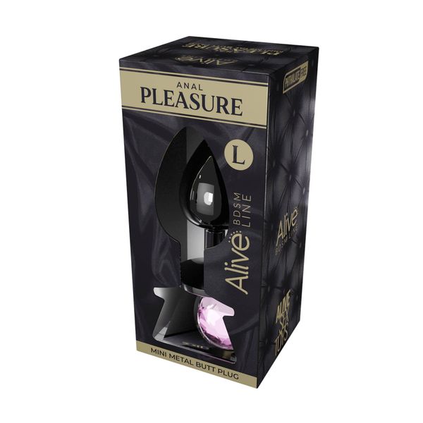 Mini Metal Butt Plug L Pink zdjęcie 2