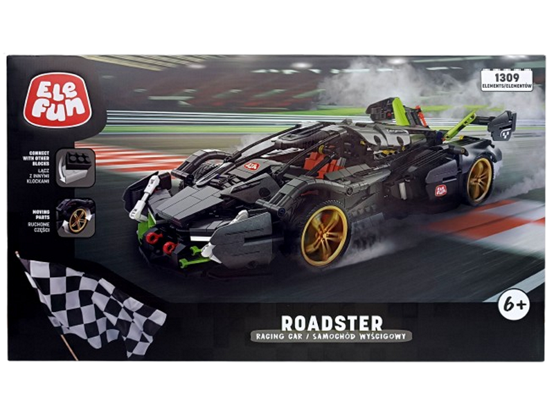 Klocki Elefun - Roadster Samochód wyścigowy 673001 zdjęcie 5