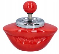 Popielniczka Ceramiczna w Kształcie Ust Czerwona