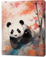 Obraz 70x90cm Panda wśród Klonów