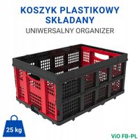 Koszyk Plastikowy Składany z Uchwytami ViO FB-PL Uniwersalny Organizer 25kg