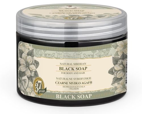 BABUSZKA Mydło do ciała i włosów czarne naturalne 500 ml CZARNE MYDŁO na Arena.pl