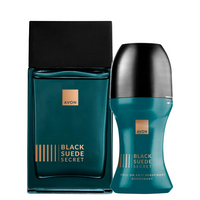 Avon Black Suede Secret Zestaw Męski Perfumy Kulka