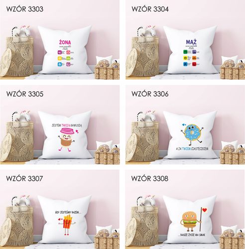 Poduszka z nadrukiem PREZENT na WALENTYNKI LOVE na Arena.pl