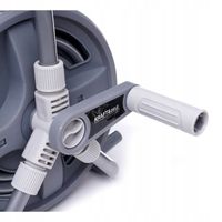 WĄŻ OGRODOWY NA WÓZNU STOJAK BĘBEN ZWIJACZ ZESTAW Zraszacz MOCNY 1/2" 40+2m