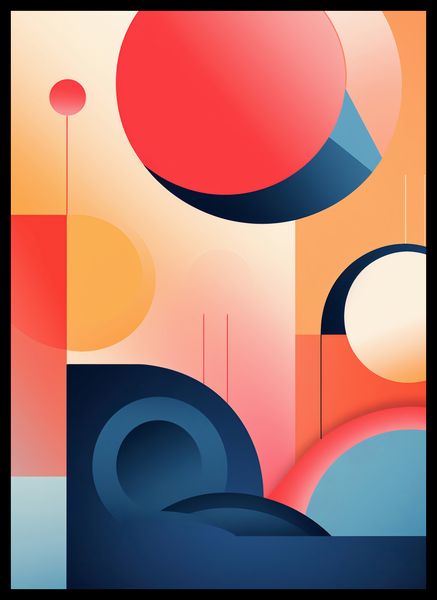 Plakat 39,5x55cm Geometryczne Marzenia zdjęcie 2