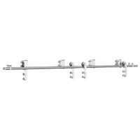 System do mocowania drzwi przesuwnych, 200 cm, stal, srebrny