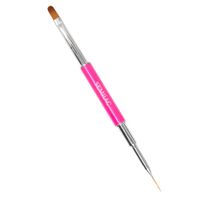 SEMILAC DWUSTRONNY PĘDZEL DO ŻELU I ZDOBIENIA PAZNOKCI 2w1