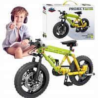 Klocki konstrukcyjne dla dzieci Zielony rower zabawka do zbudowania 212