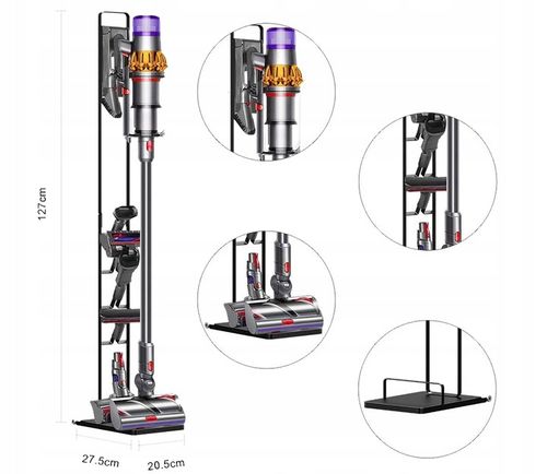 SOLIDNY STOJAK DO DYSON UCHWYT WIESZAK NA KÓŁKACH V6 V7 V8 V10 V11 V12 V15 na Arena.pl