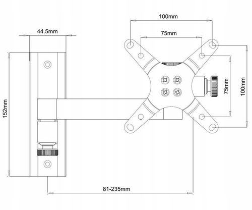 Uchwyt ścienny Techly 13"-30", 15kg obrotowy na Arena.pl