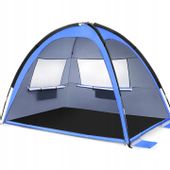 RODZINNY NAMIOT PODRÓŻNY: SKŁADANY NAMIOT PLAŻOWY KEMPING 200X145CM
