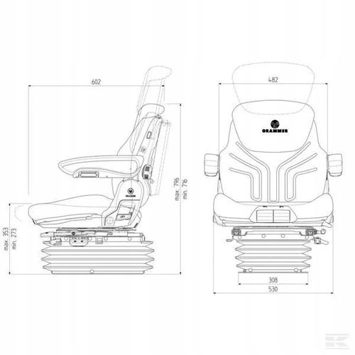 Siedzenie Maximo Comfort Plus, Grammer New Design na Arena.pl