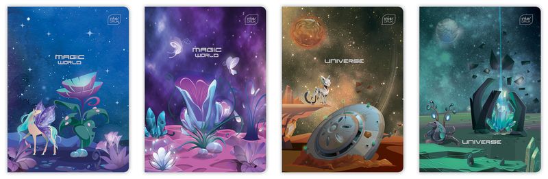 ZESZYT A5 32 # METALLIC FANTASY INTERDRUK zdjęcie 1