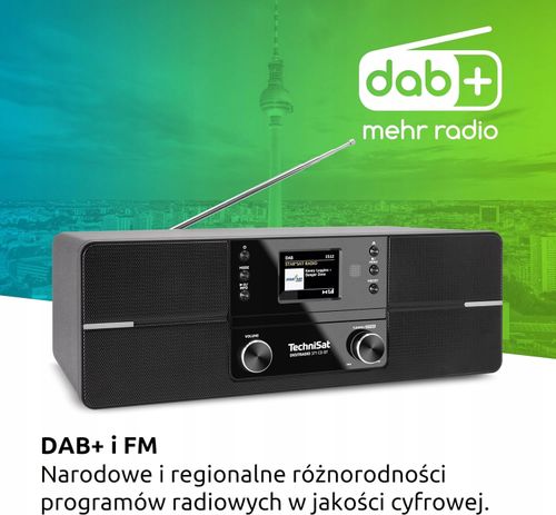 Radio sieciowe DAB+, FM TechniSat DigitRadio 371 CD Bluetooth Czarny Pilot na Arena.pl