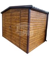 Schowek domek ogrodowy 3x2m Brama dwuskrzydłowa rynny dach dwuspadowy GP461