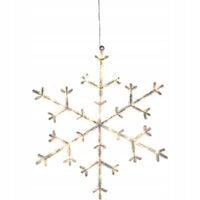 Szwedzka śnieżynka LED ICY transparentna 47cm