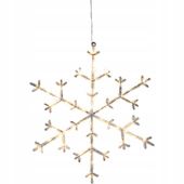 Szwedzka śnieżynka LED ICY transparentna 47cm