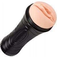 Sztuczna pochwa w tubie masturbator męski z wibracjami i ssaniem