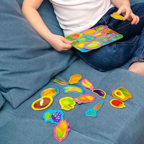 Zestaw Magnesów Edukacyjnych Dla Dzieci Warzywa I Owoce Rk2090-06 na Arena.pl