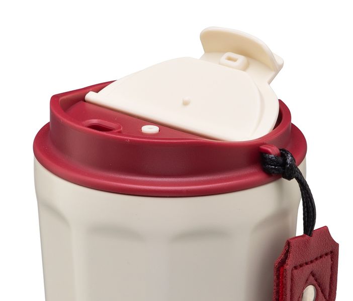 Kubek termiczny bidon COFFEE 350 ml stal nierdzewna 18/10 tworzywo czarny zdjęcie 5