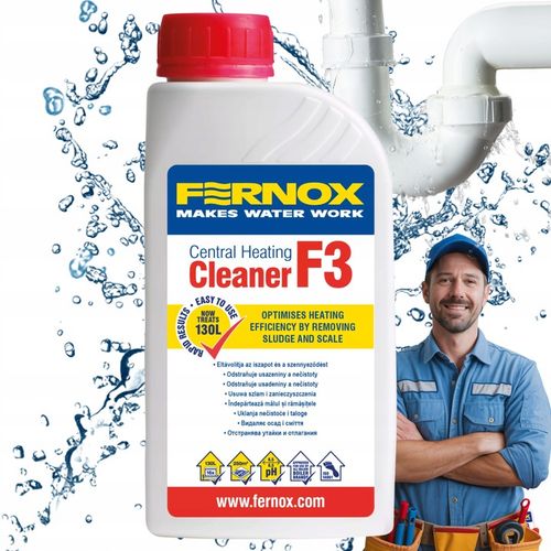 FERNOX F3 Cleaner Preparat do czyszczenia instalacji grzewczych 500 ml na Arena.pl