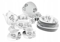 SERWIS ZESTAW OBIADOWO-KAWOWY - 38 ELEMENTÓW VIOLET