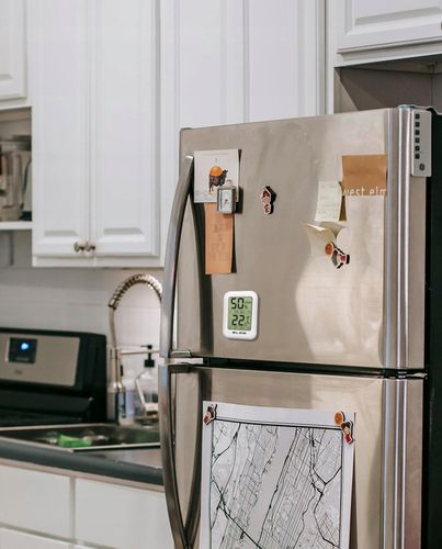 TERMOMETR LCD MINI STACJA POGODOWA POGODY HIGROMETR ZESTAW MAGNES na Arena.pl