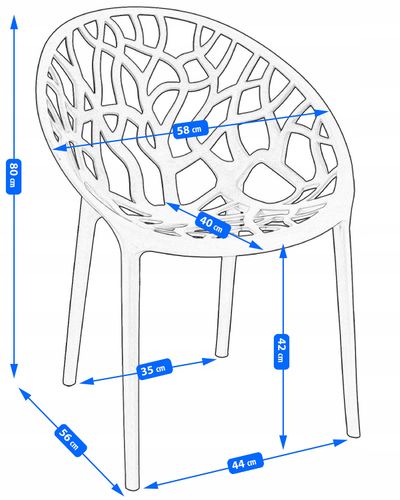 krzesło albero szare na Arena.pl