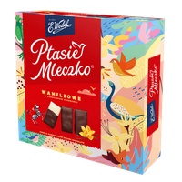 E. Wedel Ptasie mleczko waniliowe w czekoladzie deserowej 340 g