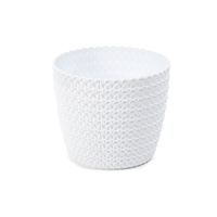 Doniczka osłonka pleciona Biały śred. 300 mm H 260 mm