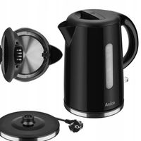 CZAJNIK ELEKTRYCZNY AMICA KF1002 CZARNY 1.7L 2200W FILTR ANTYWAPIENNY STRIX