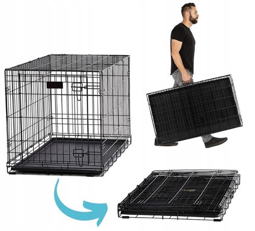 KLATKA METALOWA KENNELOWA TRANSPORTER DLA PSA KOTA ZWIERZĄT XL na Arena.pl