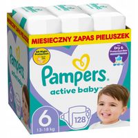 Pampers Active Baby 6 128 szt. 13-18 kg Pieluszki