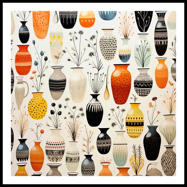 Plakat 60x60cm Symfonia Wazonów zdjęcie 3