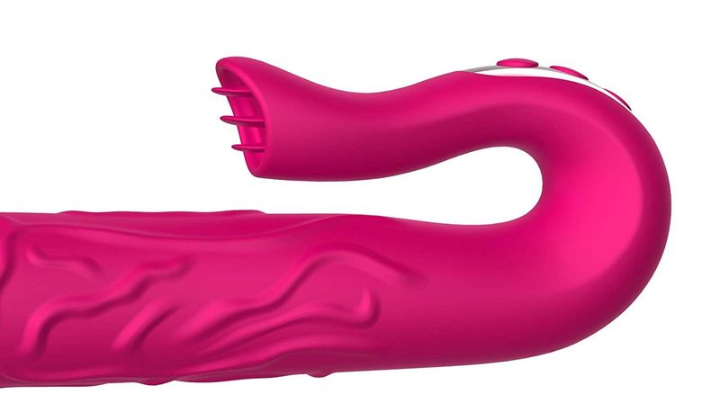 Realistic Tongue Stimulating Dildo Vibrator zdjęcie 9