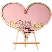 Księga Gości w Kształcie Serca Wesele Prezent na Ślub