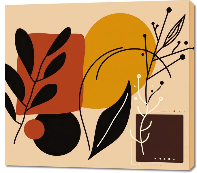 Obraz 100x90cm Ciepłe Kontury zdjęcie 1