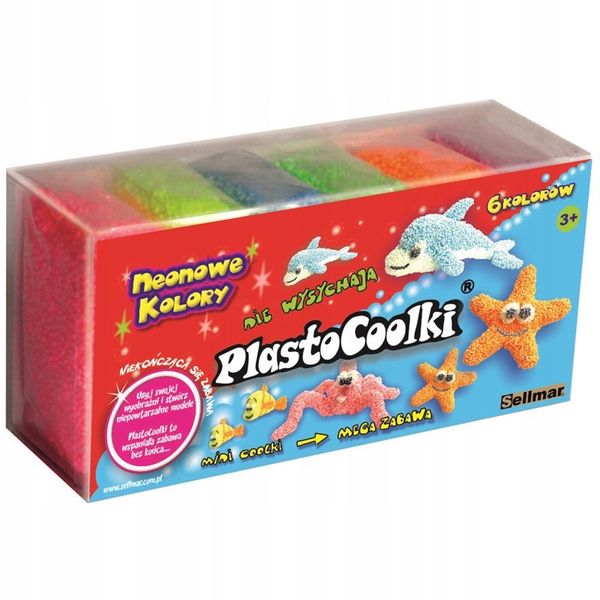 PlastoCoolki neon 6 szt/op PC6N zdjęcie 1