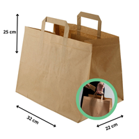 Torby papierowe z uchwytem 32x22x25 cm 250 szt.
