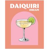 2 x Plakat 50x40 Daiquiri pastelowe kulinaria coctails koktajle do baru dri