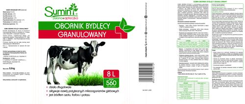 Sumin Obornik Bydlęcy Granulowany Nawóz Naturalny Azot Fosfor Potas 8L na Arena.pl