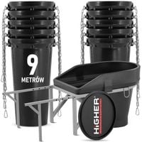 Zsyp do gruzu budowlany HIGHER zestaw o długości 9 metrów MOCNY