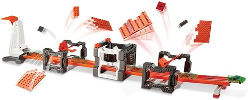 Hot Wheels Track Builder Tor Szalone Kraksy + auto na Arena.pl